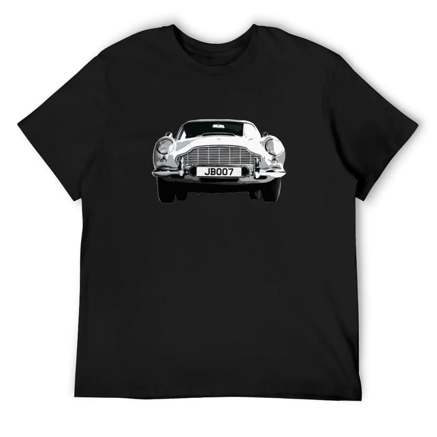 

DB5 Silver T-Shirt Blouse anime plus sizes cotton man t-shirts shirts men XXXXXL чорний
