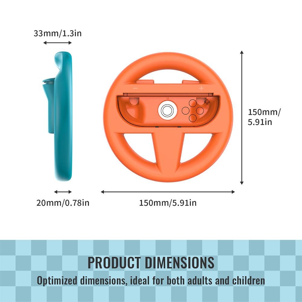 2Pcs/Set Hand Grips for NS Switch 2 Left and Right Controller Racing Steering Wheels Handle Stand Holder for Switch 2 Joy Con