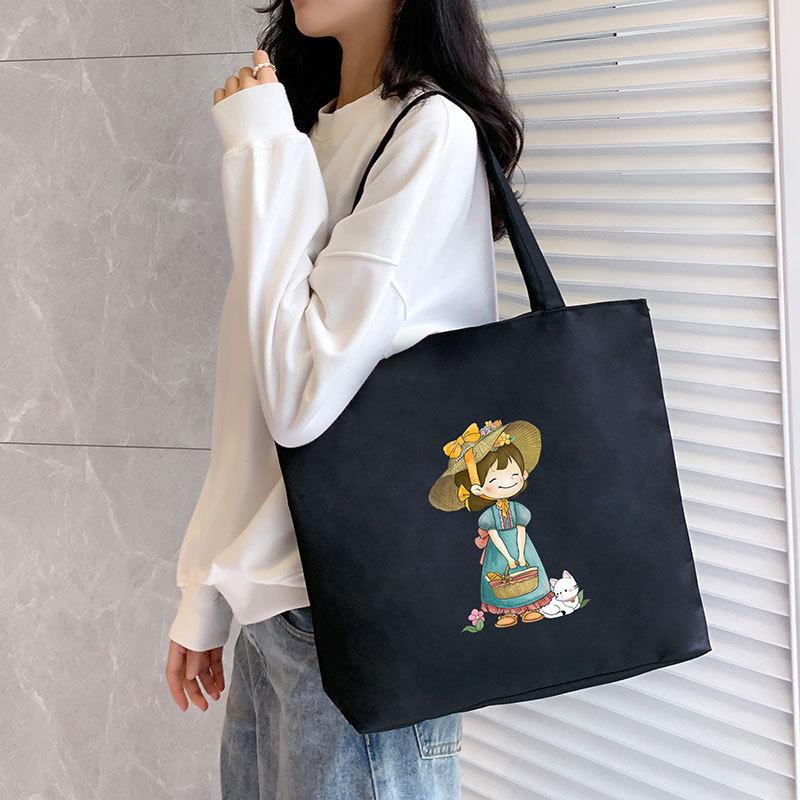 Sac à main Oxford Sacs à bandoulière étudiants pour femmes Sac fourre-tout shopper Dessin animé Grande capacité Luxe Sacs à main pour dames Sac de courses portable
