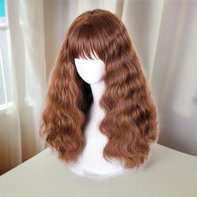 Hermine Perücke Mädchen Cosplay Hellbraun Lang Lockig Wollige Locken Natürliches Volumen Ganzkopf Harry Potter Perücke