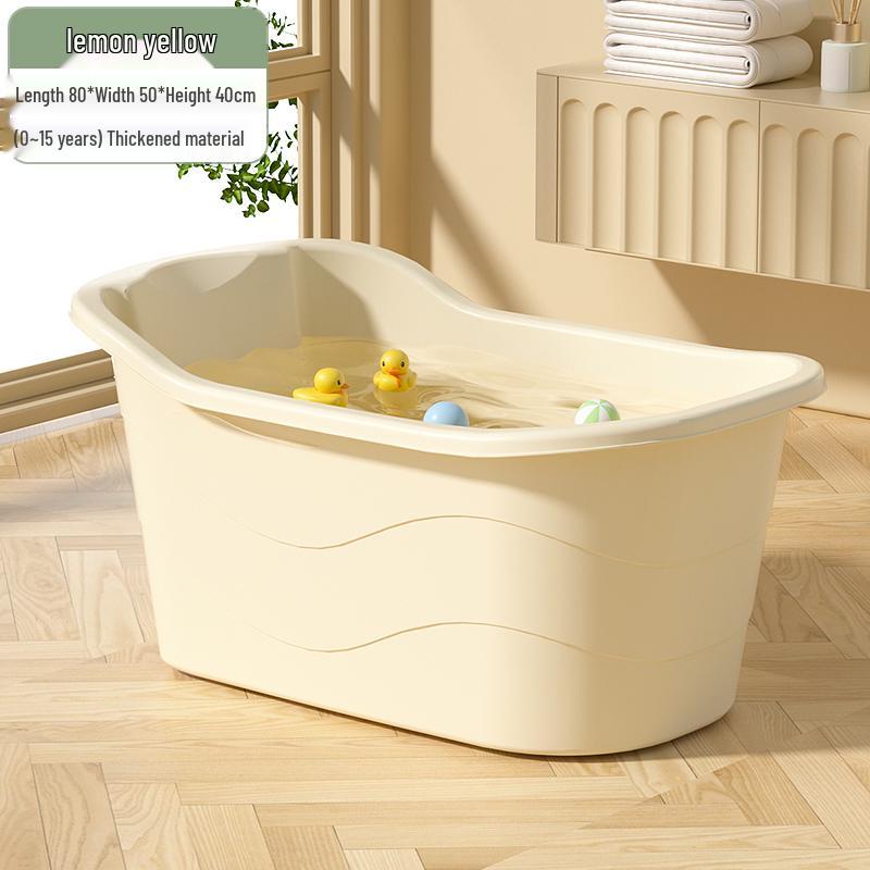 Large Infant & Child Soaking Bathtub - Full Body Bath Tub for Home