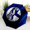 1 PC Automatic Folding Umbrella - FC Schalke 04 Custom Name Pattern, Portable & Foldable Design with 8 Ribs, Christmas Birthday Gifts