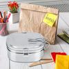 Double Layer Stainless Steel Lunch Box Bento Food Container Outdoor Travel Picnic