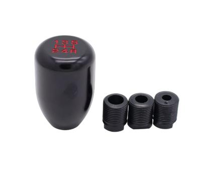 Ansimple Aluminum Shift Knob Gear Shift Knob Universal Metallic M8 M10 M12 Screw Compatible (Black)
