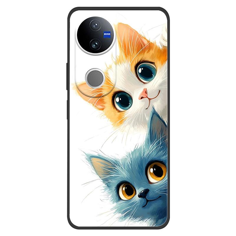 Marble Case For Vivo V50 5G Case Lovely Painted Silicone Back Cases Cover For Vivo V2427 V 50 Coque Anti Drop Protective Fundas