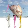 Fishing Bait 3x Paddle Tail Swimbait Fishing Gear Accessories Realistic Swim Bait For Bass Trout Crappie Walleye Pike Bluegill