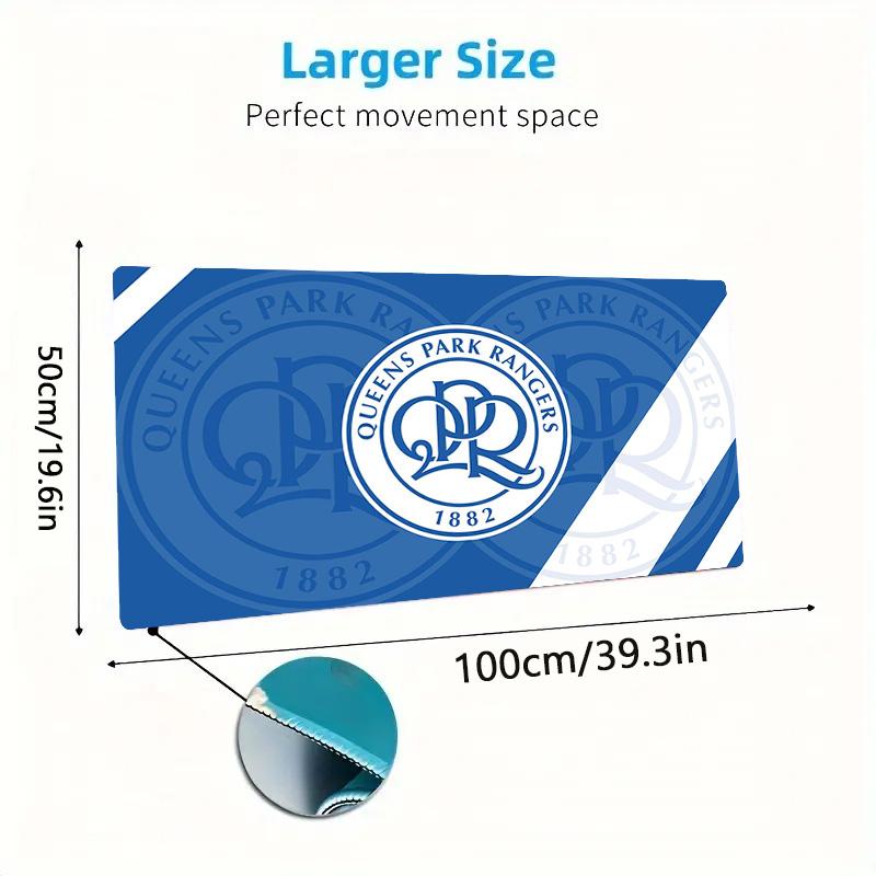 Queens Park Rangers Color Mouse Pad Large Gaming Table Cushion Non-slip Laptop Tablet Big Mousepad XXL Mat Mini PC Playmat With Lock Edge
