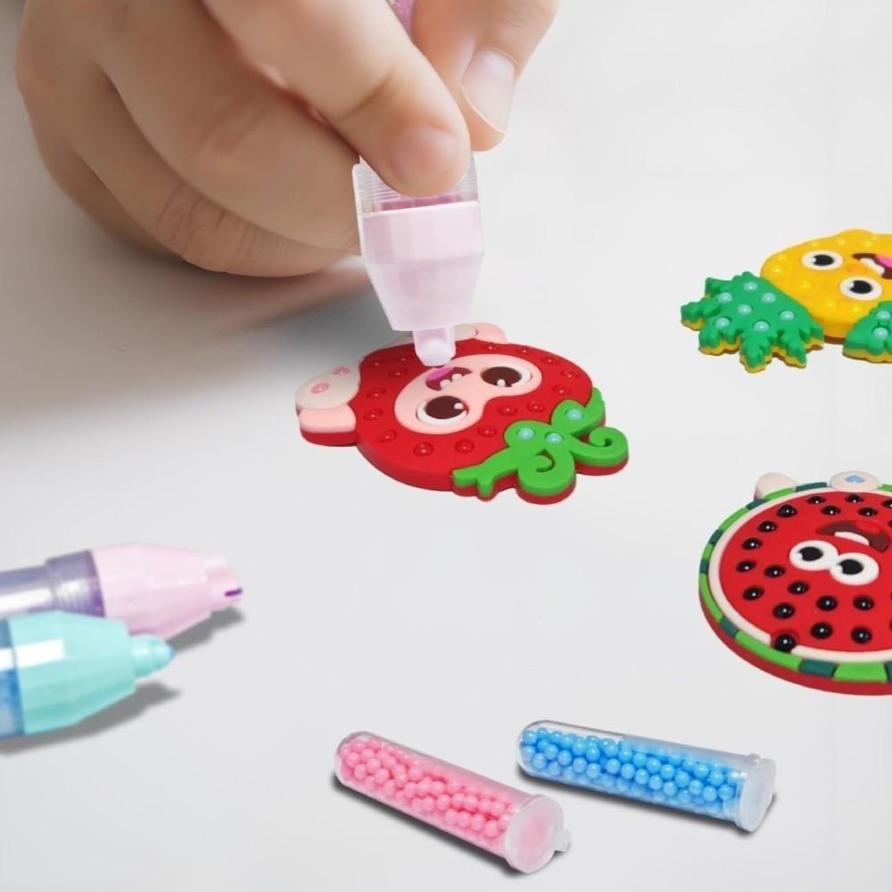 Rainbow Bow Handmade Set Beads Pen Ballpoint Pen Painting Handmade Beads Pen  For Kids