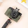 PU Leather Camera Case Fujifilm X100V - Slim Single Shoulder Bag With Arc Strap Neutral Style Men Women