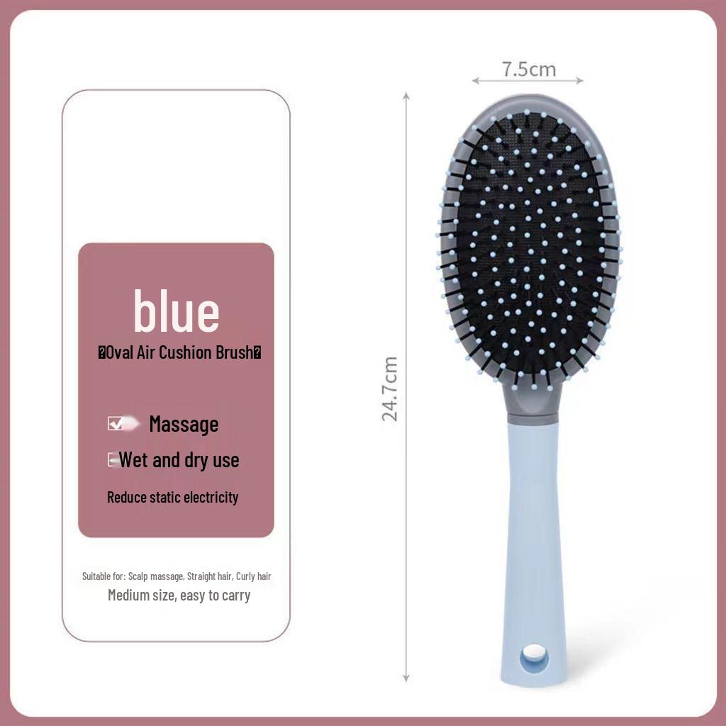 Large Curved Anti-static Backcombing Air Cushion Massage Comb