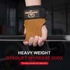 Cowhide Weight Lifting Gloves Heavy Duty Straps With Wrist Support For Powerlifting Deadlifts Adjustable Padded Bodybuilding