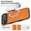 For iPhone Air Case Compatible with MagSafe Leather Back Phone Cover