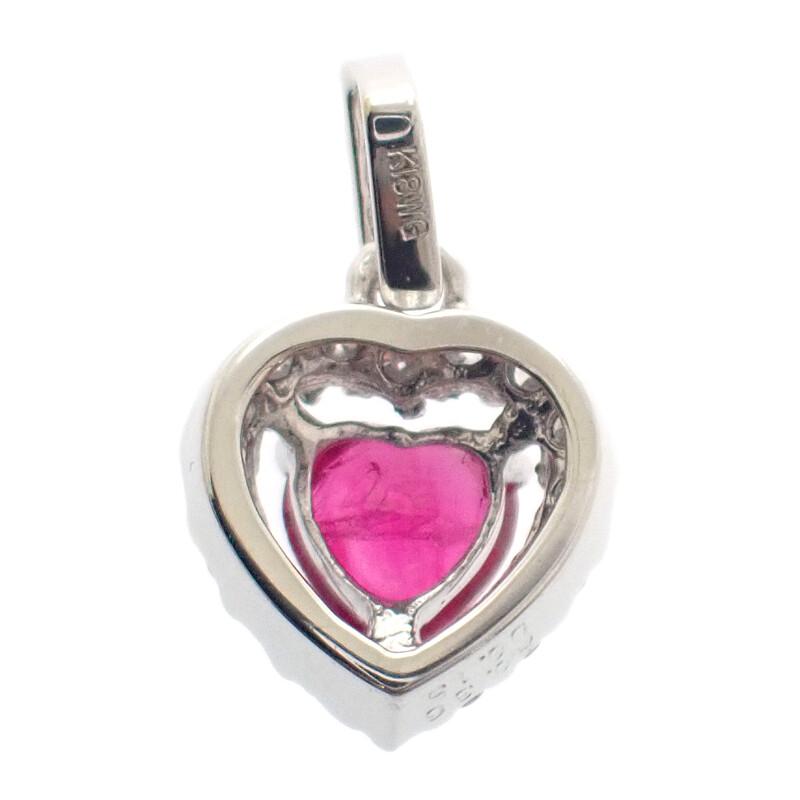 no brand  Pendant top pink K18 white gold Women