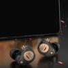 Taurus Double Dynamic Driver Cord Headphones Powerful Bass with Double-Microphones in Ear Monitor Earphones