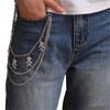 Edgy Skull Charm Metal Jeans Chain Punk Waist Decoration For Women Hip Hop Style