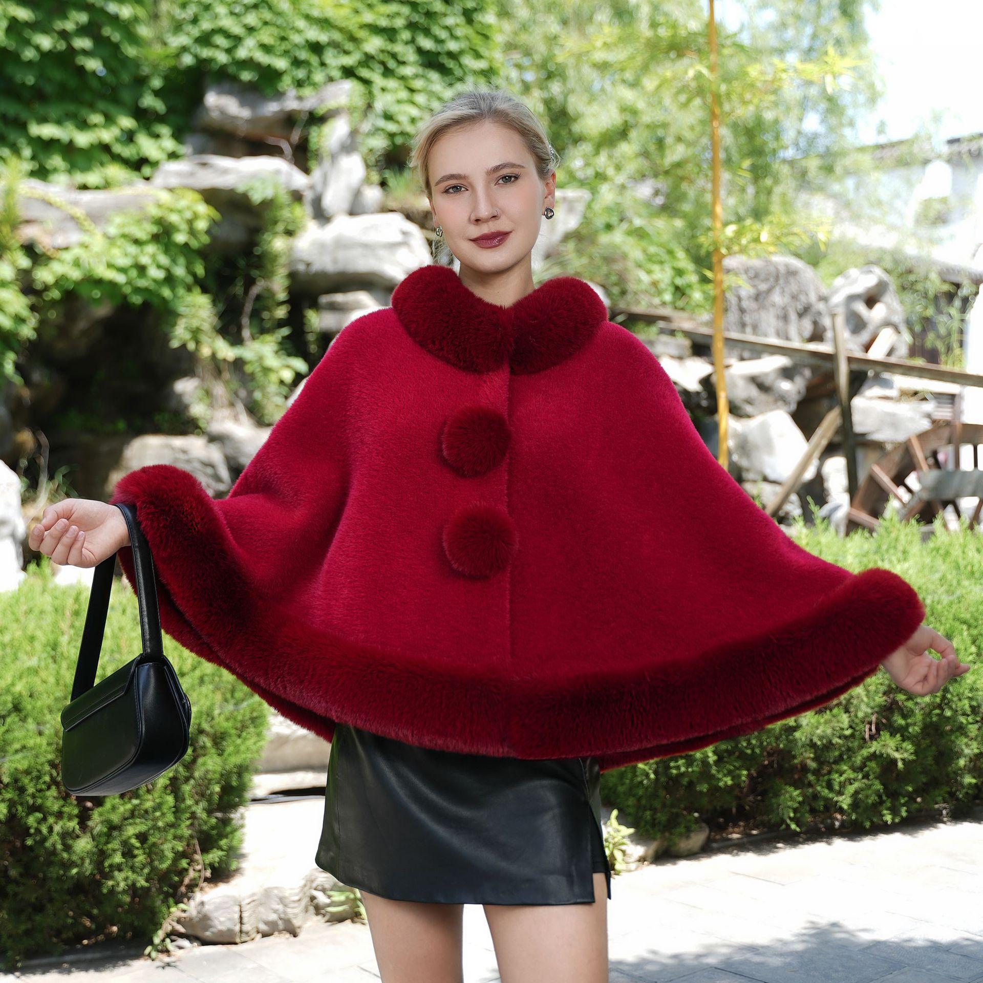 

Осінньо-зимовий новий білий кардиган-накидка зі штучного хутра, плюшевий комір, шаль-жакет, у поєднанні з жіночим верхнім одягом one size fits all