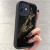 iPhone 15/16/17 Pro Max Black Groove Pattern Protective Case