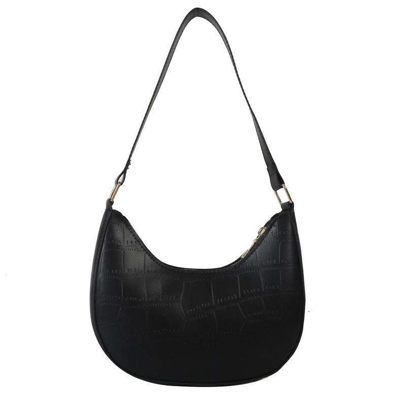 Trendy And Simple New Moon Bag For Women In Black Brown Pink White Khaki Colors Perfect For Daily Use