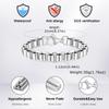 Chunky Stainless Steel Bracelets for Men,Never Fade Links&Links Wristband,New Punk Casual Jewelry Gifts for Him