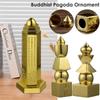 Buddhistisches Feng Shui Messing Fünf-Elemente-Pagoden-Amulett Pagode Glücks-Amulett Himmel und Erde Heimdekoration Tibetische Schätze Handwerkskunst