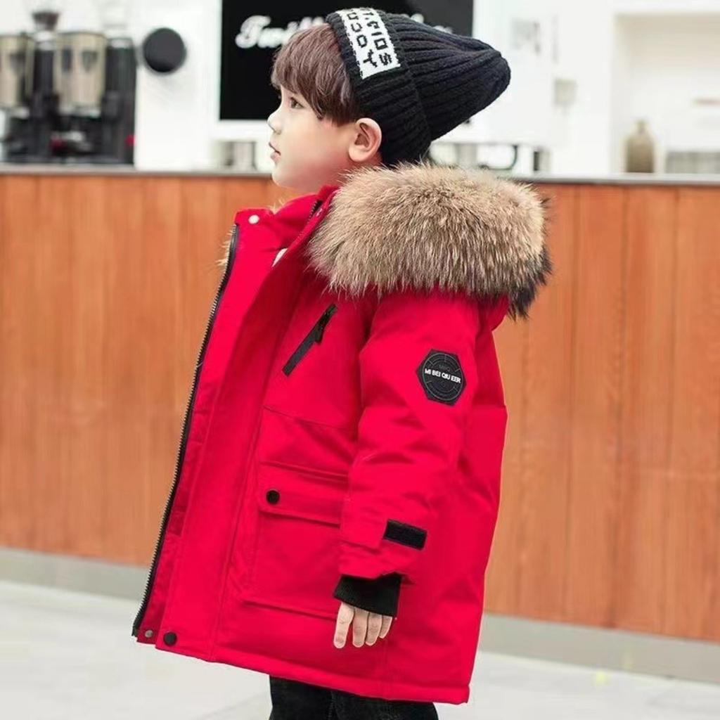 Children's Clothing, Boys' Cotton Jacket, Down Cotton Winter Clothing, Middle-aged and Older Children's Cotton Jacket, Thick and Warm Cotton Jacket