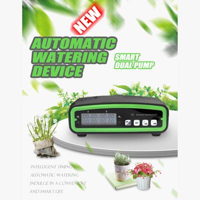 Sistema de riego automático de doble bomba para 20 plantas en macetas, kit de riego programable de 30 días