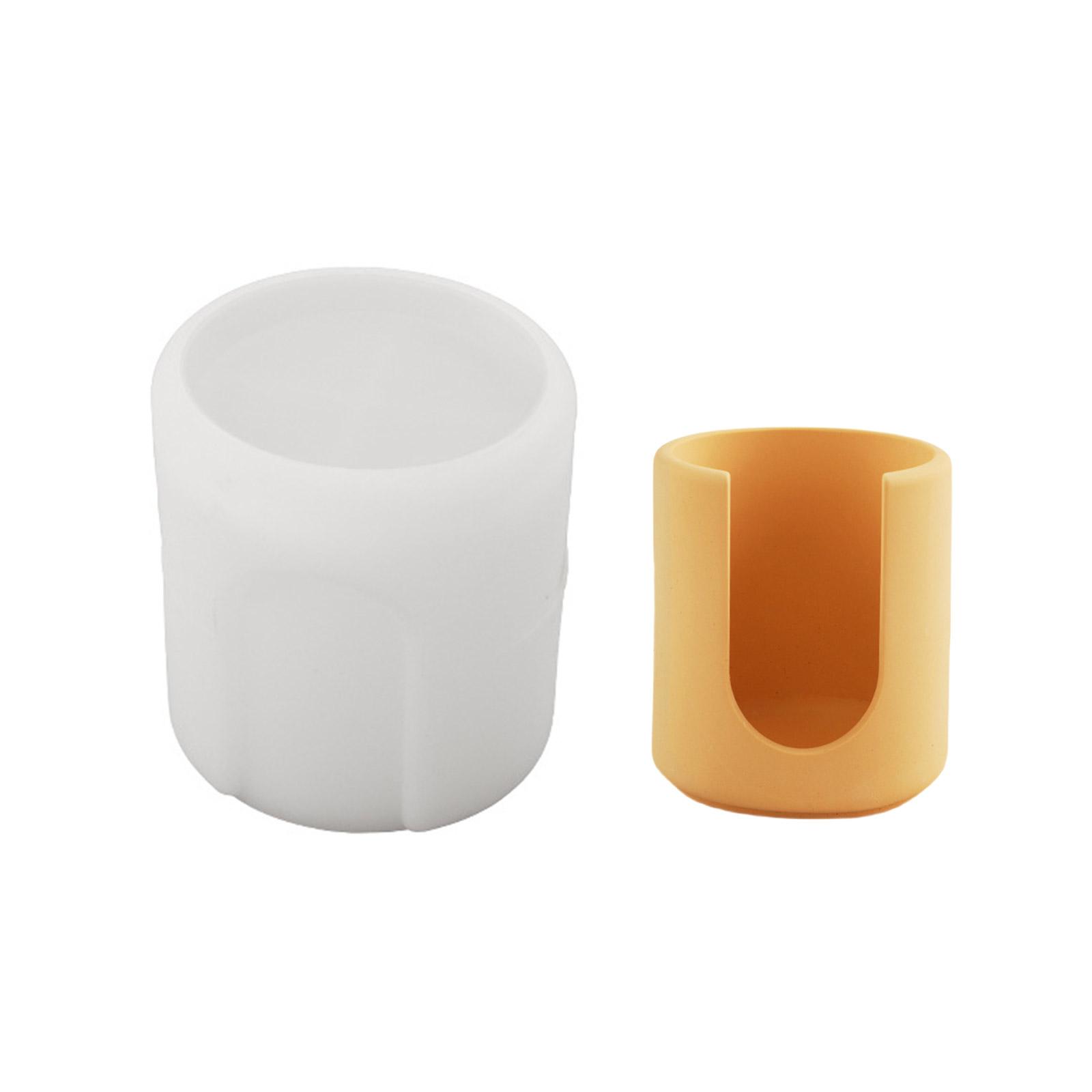 Cylinder Silicone Candle Holder Molds for Epoxy Resin, Candle Tealight Holder, Essential Oils Warmer, Candle Melt Warmer