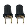 2Pcs 170790 Car Side Light Bulb Holder for 6V/12V/24V Ba9s 989/233 Lamp Holder for Car Motorcycle Scooter Lighting Components