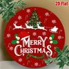 Vintage Iron Wall Art Red Christmas Santa Sleigh Holiday Decor Indoor Outdoor