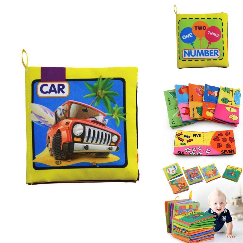 Lebhaftes Intelligenzentwicklungstuchbett Erkennen Buch Lernspielzeug für Babys