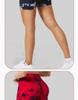Women's High-Waisted Tie-Dye Yoga Shorts - Comfortable, Elastic, Athletic Wear for Fitness