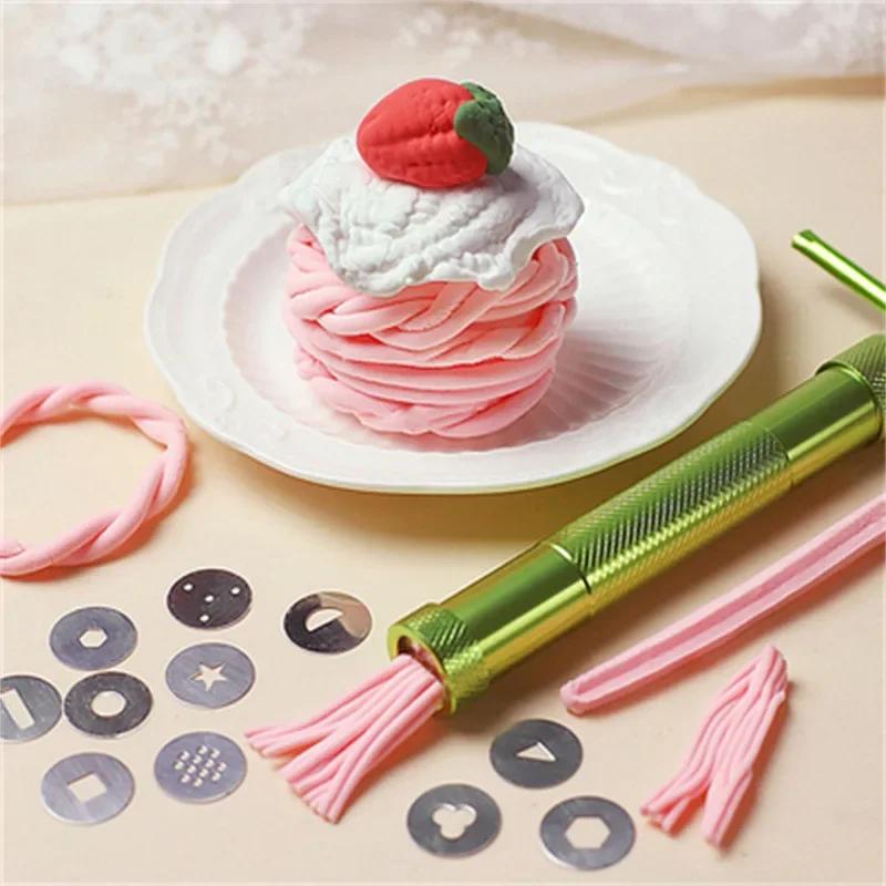 Clay Extruders Clay Sugar Paste Extruder Sculpture Machine Gun Fondant Cake Sculpture Polymer Clay Tools Cake Decorating Tools