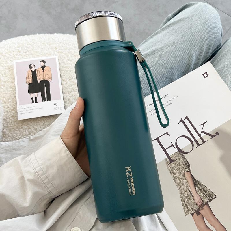 1L Large Thermal Water Bottle for Tea Hot & Cold Coffee Thermos 316 Stainless Steel Vacuum Sealed Insulated Flask Bottle Travel
