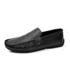 Mode Krokodilmuster Herren Freizeit Schuhe Stilvolle Handgefertigte Herren Slipper Echtes Leder Herren Slipper Bequeme Outdoor Schuhe