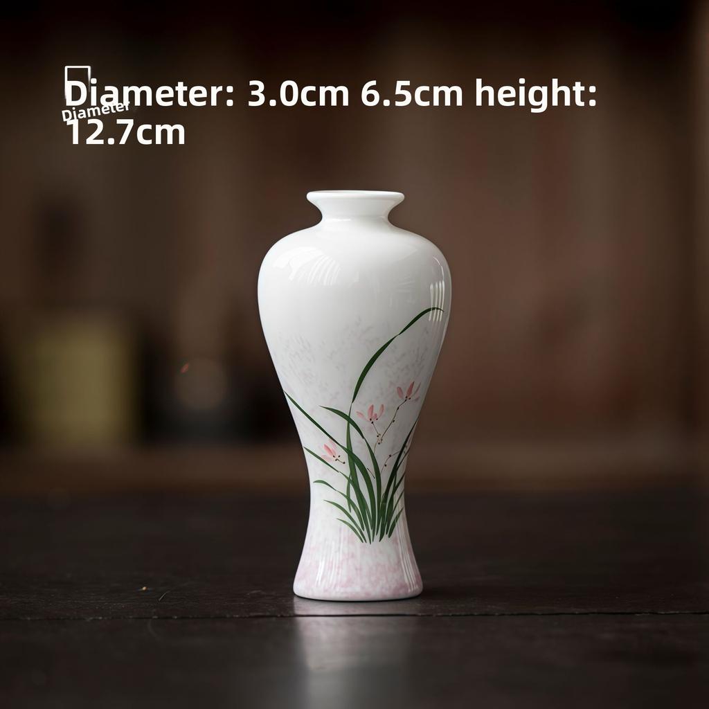 Hand Painted Ceramic Mini Vase Tea Table Decor Hydroponic Flower Vase Tea Ceremony Ornament