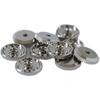 Set of 10 Silver Rotary Screws for Badge Backing, Insignia Pins, School, and Company Use
