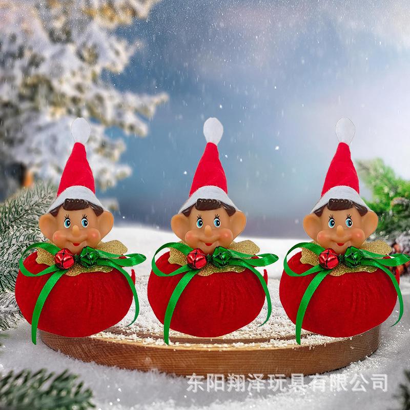 

Christmas Ornaments Desktop Christmas Elf Ornament Window Table Bookshelf Elf Doll Charm Ornament Ornament
