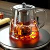 Heat Resistant Glass Teapot with Stainless Steel Tea Strainer High Heat Resistant Infuser Flower Kettle Kung Fu Tea Pots