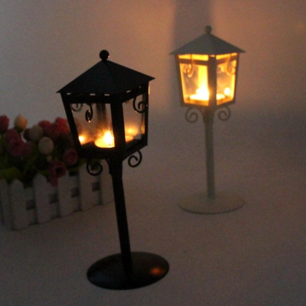 Simple Romantic Candlestick Classical Candle Lantern Modern Vintage Candle Holder  Living Room