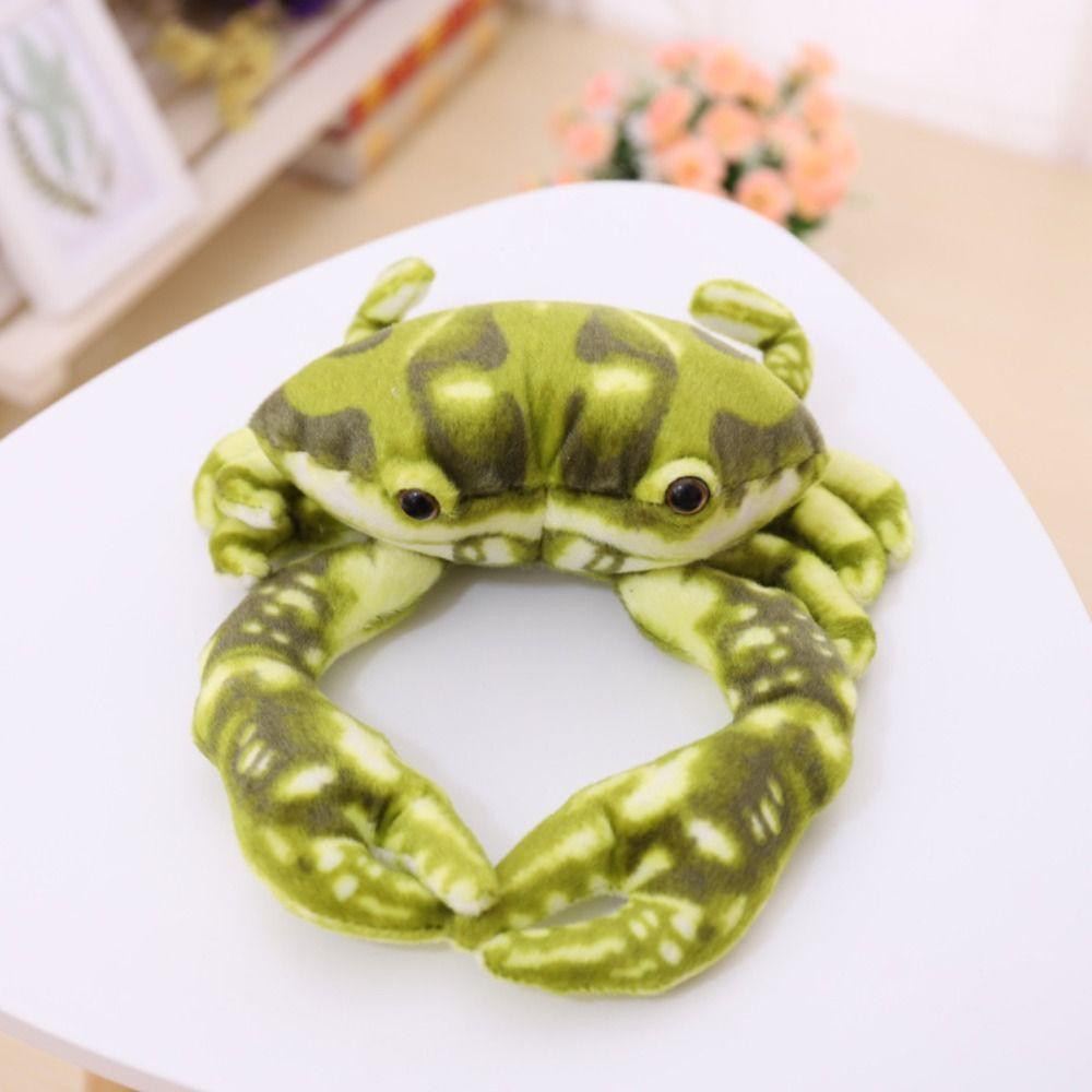 Lifelike Simulation Crab Plush Toy Fluffy Crab Stuffed Animal Doll  Home Decor