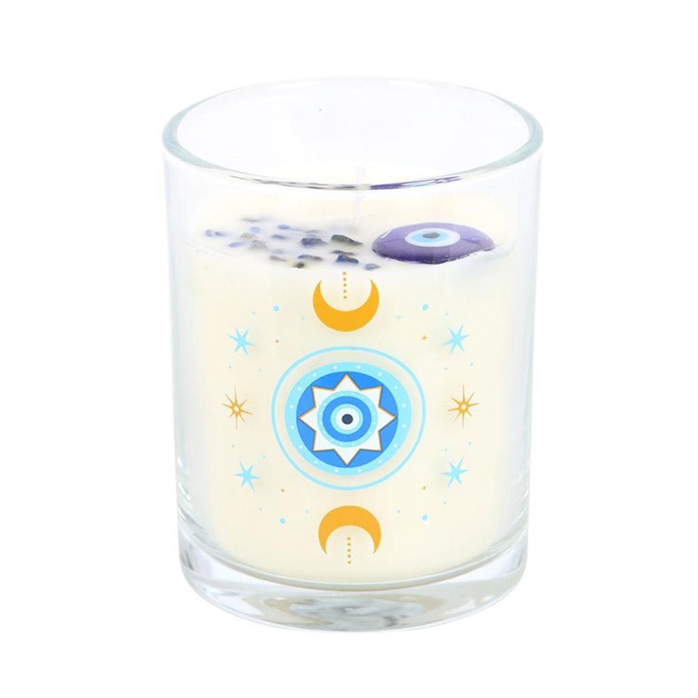Something Different Under Watchful Eyes White Rose Candle