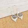 Black Rutile Handmade Silver Earrings, 925 Sterling Silver Designer Earrings, Beautiful Gemstone Earrings Gift For Wife