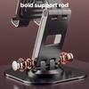 Aluminum Alloy Phone Rotatable Non-slip Foldable Holder 360° Heavy Duty Desktop Tablet Mobile
