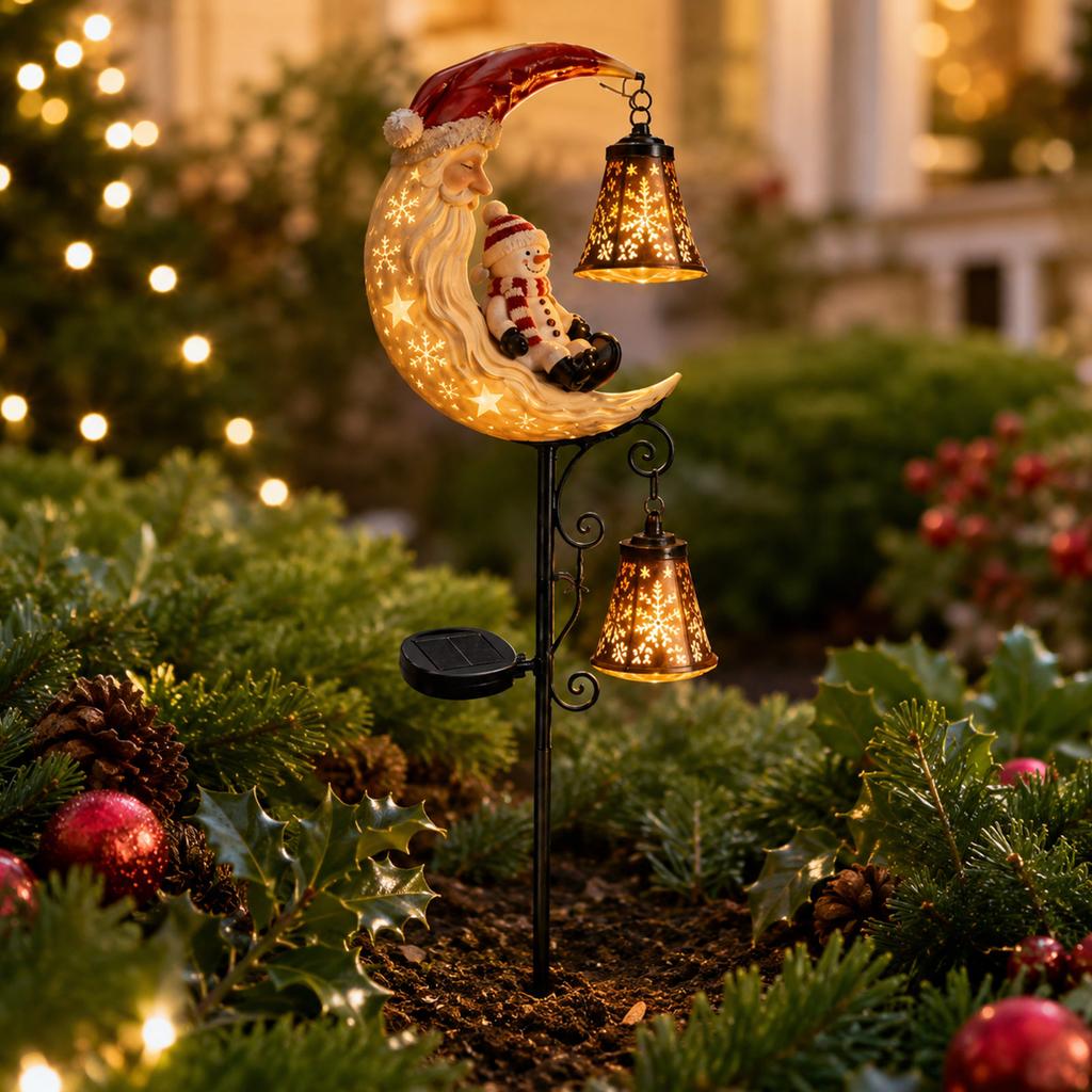Christmas Garden Stake Lights for Outdoor Patio, Walkway, Yard and Decoration