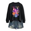 Women's Fashion Casual Long Sleeve Printed Round Neck Sweatshirt Top