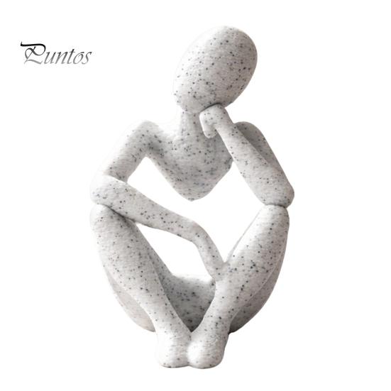 Arbeitsplatzdekoration Nordischer Stil Ornament, Abstrakte Dickere Design Schreibtischskulptur, Skulptur 3D Gedrucktes Schreibtischzubehör für Home Office Exquisit