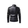 Neue Lederjacke Herren Herbst und Winter Lokomotive Einfarbig Zwei Offen Radanzug PU Lederjacke Jacke