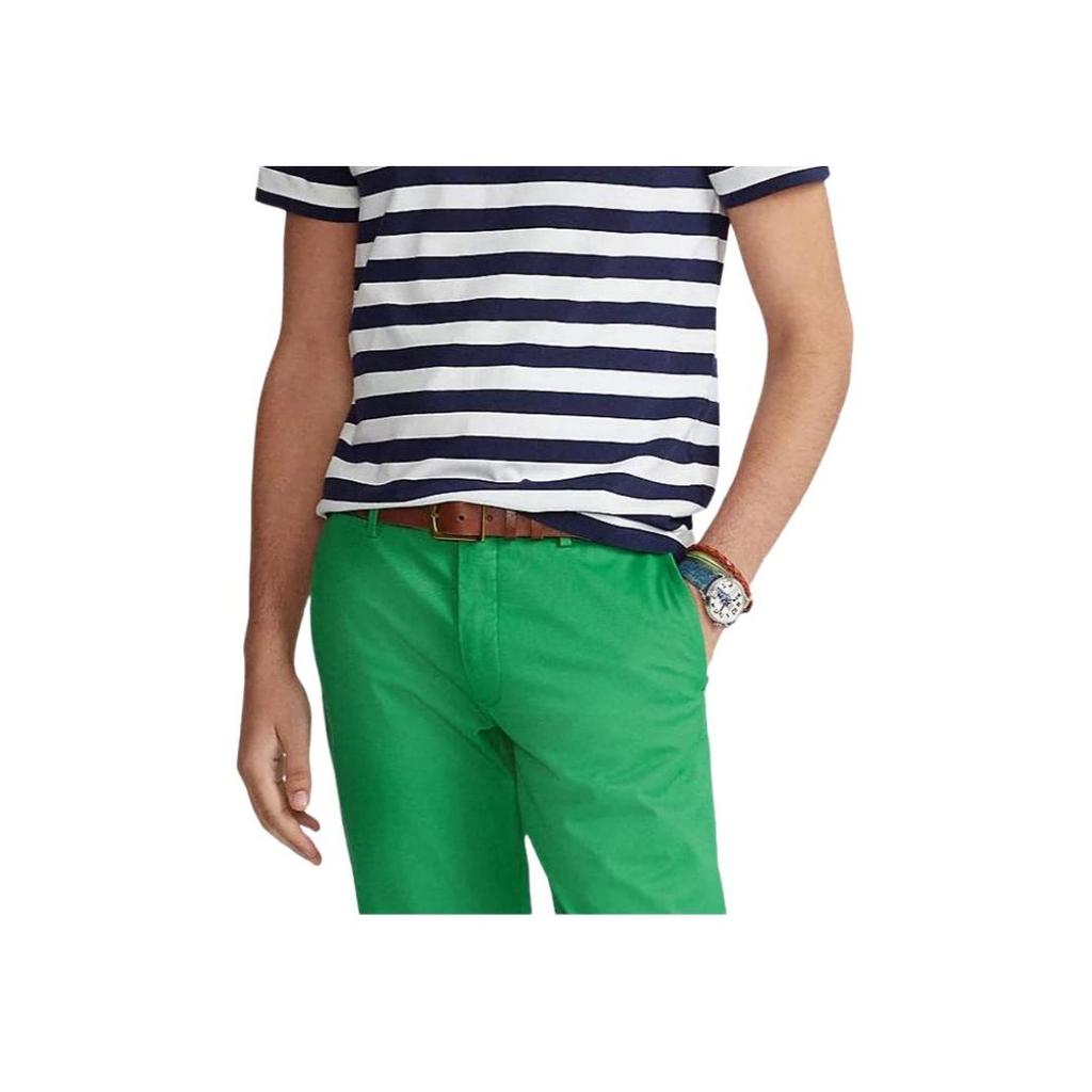 Polo Ralph Lauren Ss23 Striped Color Block Crew Neck Short Sleeve T-Shirt Men Tops Navy-Blue 710843088-005