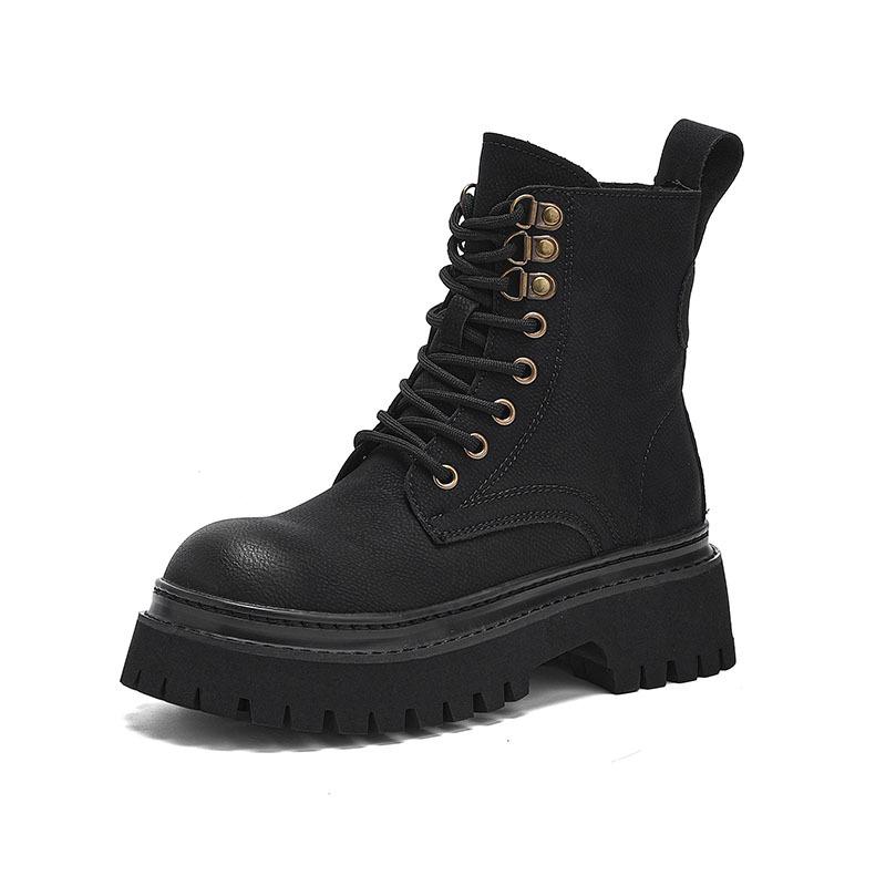 New retro tooling western cowboy boots Martin boots women's thick-soled low-top short boots