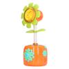 Kids Electric Bubble Blowing Machine Sunflower Shape Colorful Light Music Bubble Maker Toy